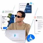 A man with disabilities working with Paperturn