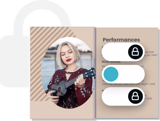 Sikkert online CV med musikers CV-layout og beskyttelse af privatlivets fred Sikkert online CV med musikers CV-layout og beskyttelse af privatlivets fred