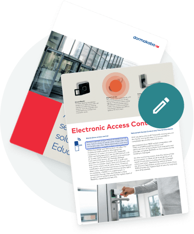 Professional brochure with edit icons — showing how Paperturn helps firms deliver branded, compliant