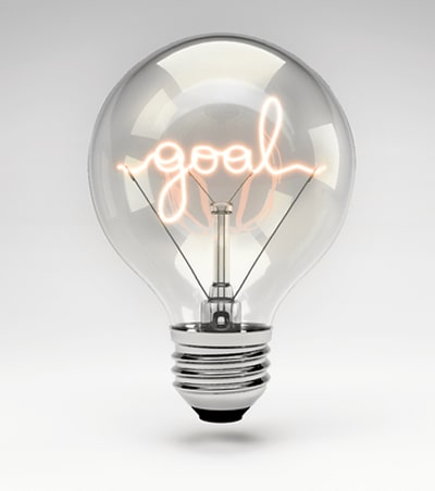 A light bulb showing the word  A light bulb showing the word