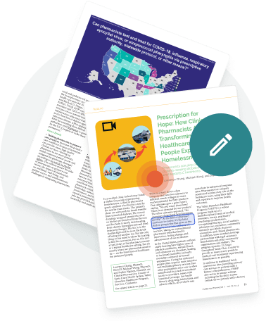 Medical report pages with edit and click icons — showing how outdated PDFs cause accessibility issue