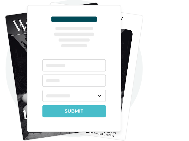 Digital form overlay on medical brochures — showing how Paperturn enables healthcare providers to embed secure forms, collect patient feedback, and track engagement while maintaining privacy compliance.