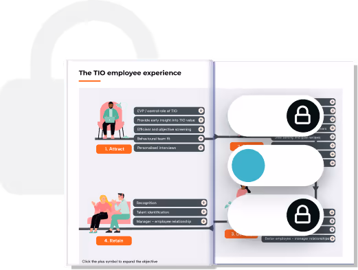 Livret numérique ouvert montrant un guide interne de l’expérience employé avec des sections illustrées. Severa… Livret numérique ouvert montrant un guide interne de l’expérience employé avec des sections illustrées. Severa…