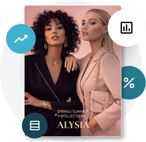 Increase engagement and sales with an interactive digital lookbook.