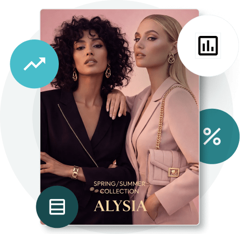 Increase engagement and sales with an interactive digital lookbook.