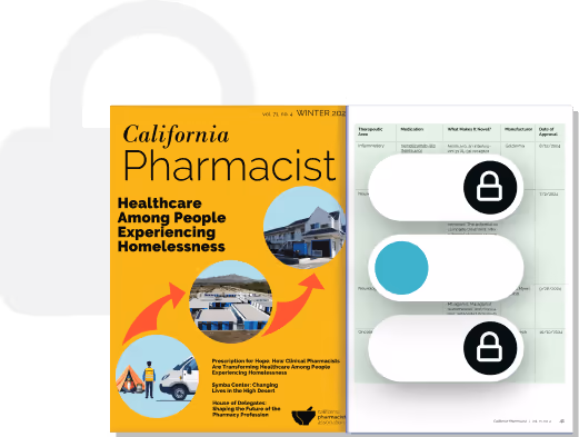 Secure digital newsletter platform with healthcare magazine cover and content access controls Secure digital newsletter platform with healthcare magazine cover and content access controls