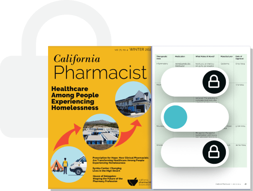 Secure digital newsletter platform with healthcare magazine cover and content access controls