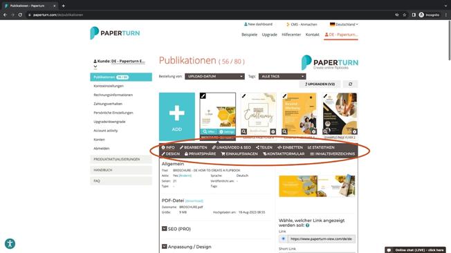 Paperturns Editor ist nutzerfreundlich gestaltet und leicht zu verwenden.