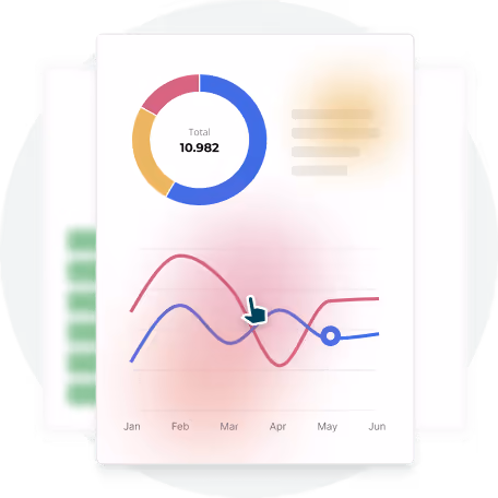 Digital portfolio analytics dashboard showing engagement metrics and performance charts Digital portfolio analytics dashboard showing engagement metrics and performance charts