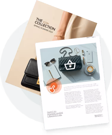 Catalogue de vente en gros numérique avec des icônes d’achat interactives — montrant comment Paperturn aide les marques de gros Catalogue de vente en gros numérique avec des icônes d’achat interactives — montrant comment Paperturn aide les marques de gros