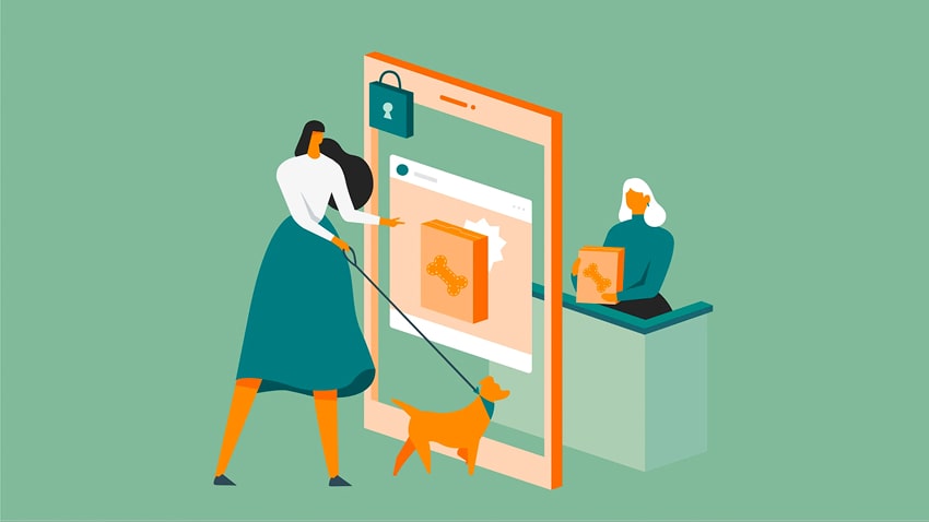 Woman browsing safely for products on the Internet - Image sourced from about.meta.com