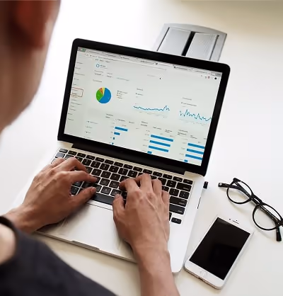 Checking statistics on a laptop