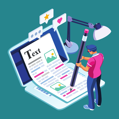Interactive content graphic