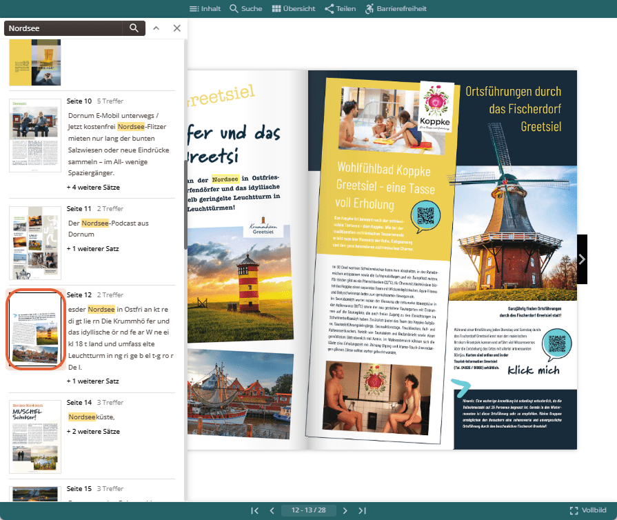 Suchergebnisse für Drive mit markierter Seitenvorschau und der entsprechenden Flipbook Seite auf der rechten Seite. Suchergebnisse für Drive mit markierter Seitenvorschau und der entsprechenden Flipbook Seite auf der rechten Seite.