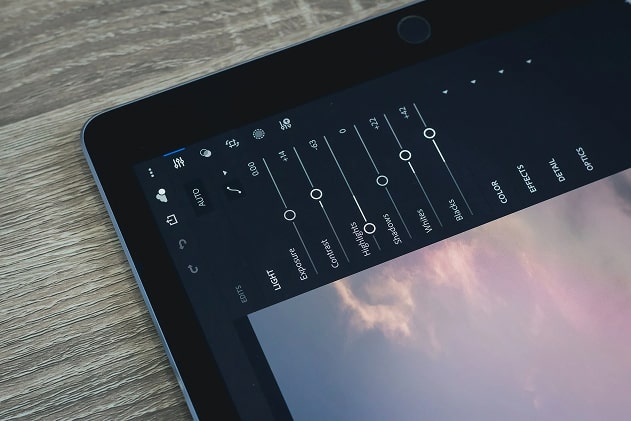 Editing image using Lightroom