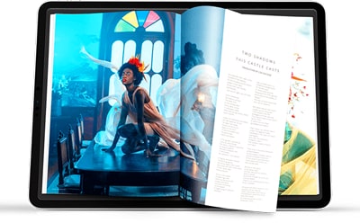 A flipbook opened on an iPad A flipbook opened on an iPad