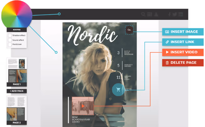 Flipbook editor - add links, images and videos Flipbook editor - add links, images and videos