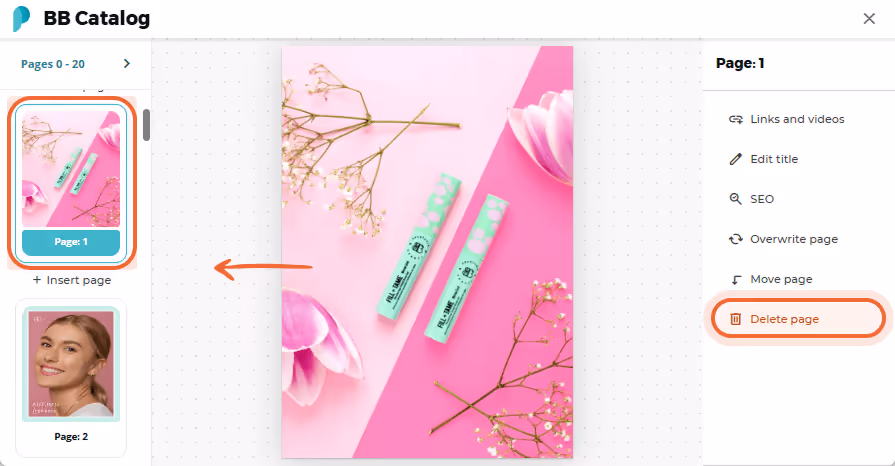 Rearranged product page with two green BB products and pink petals Rearranged product page with two green BB products and pink petals