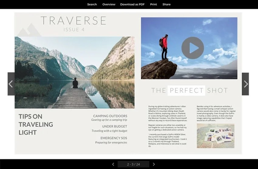 Landing page