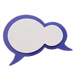 A message bubble