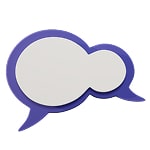 A message bubble