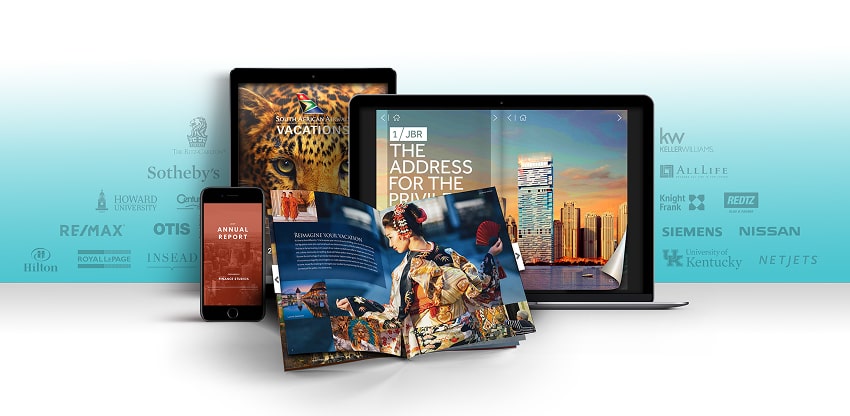 This is what Paperturn’s flipbooks look like on different devices.
