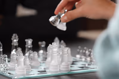 Image of a move being mad in a chess match