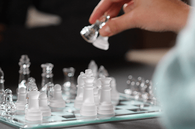 Image of a move being mad in a chess match