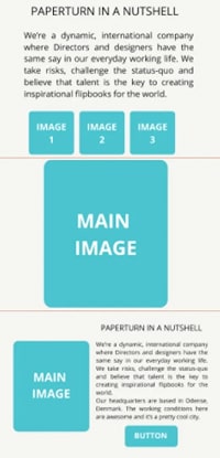 Paperturn's pop-up templates