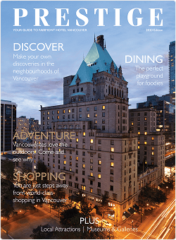 Prestige Vancouver hotel
  magazine flipbook cover