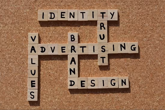 Crossword puzzle representing Identity, Values, Brand, Trust, Design and Advertising. Crossword puzzle representing Identity, Values, Brand, Trust, Design and Advertising.