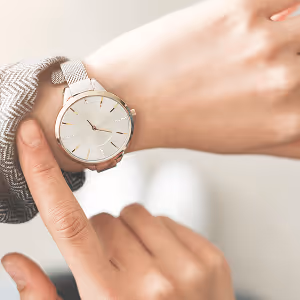 Watch on a wrist