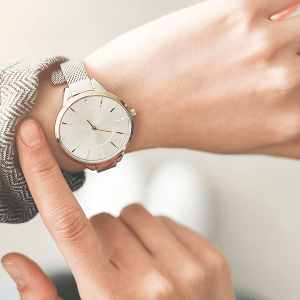 Watch on a wrist