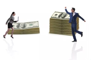 Women’s pay vs men’s pay