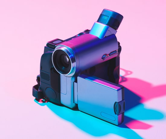 Videocamera open