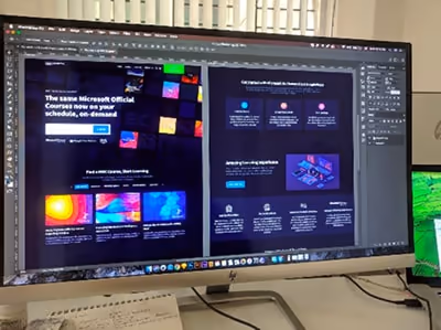 Photoshop open on a HP. Image source: https://unsplash.com/photos/i1VQZsU86ok