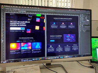 Photoshop open on a HP. Image source: https://unsplash.com/photos/i1VQZsU86ok