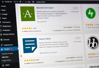 Website plugins. Image source: https://unsplash.com/photos/sSPzmL7fpWc 