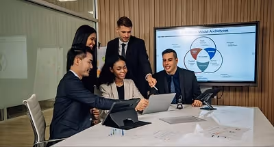 Business people in a meeting Business people in a meeting