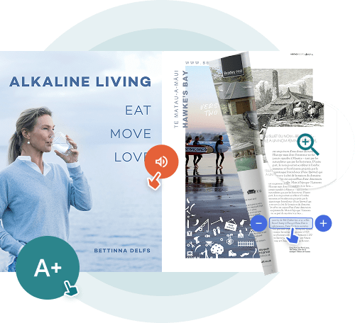 Accessible online flipbook in Paperturn showing digital publication features like zoom, read-aloud,  Accessible online flipbook in Paperturn showing digital publication features like zoom, read-aloud,